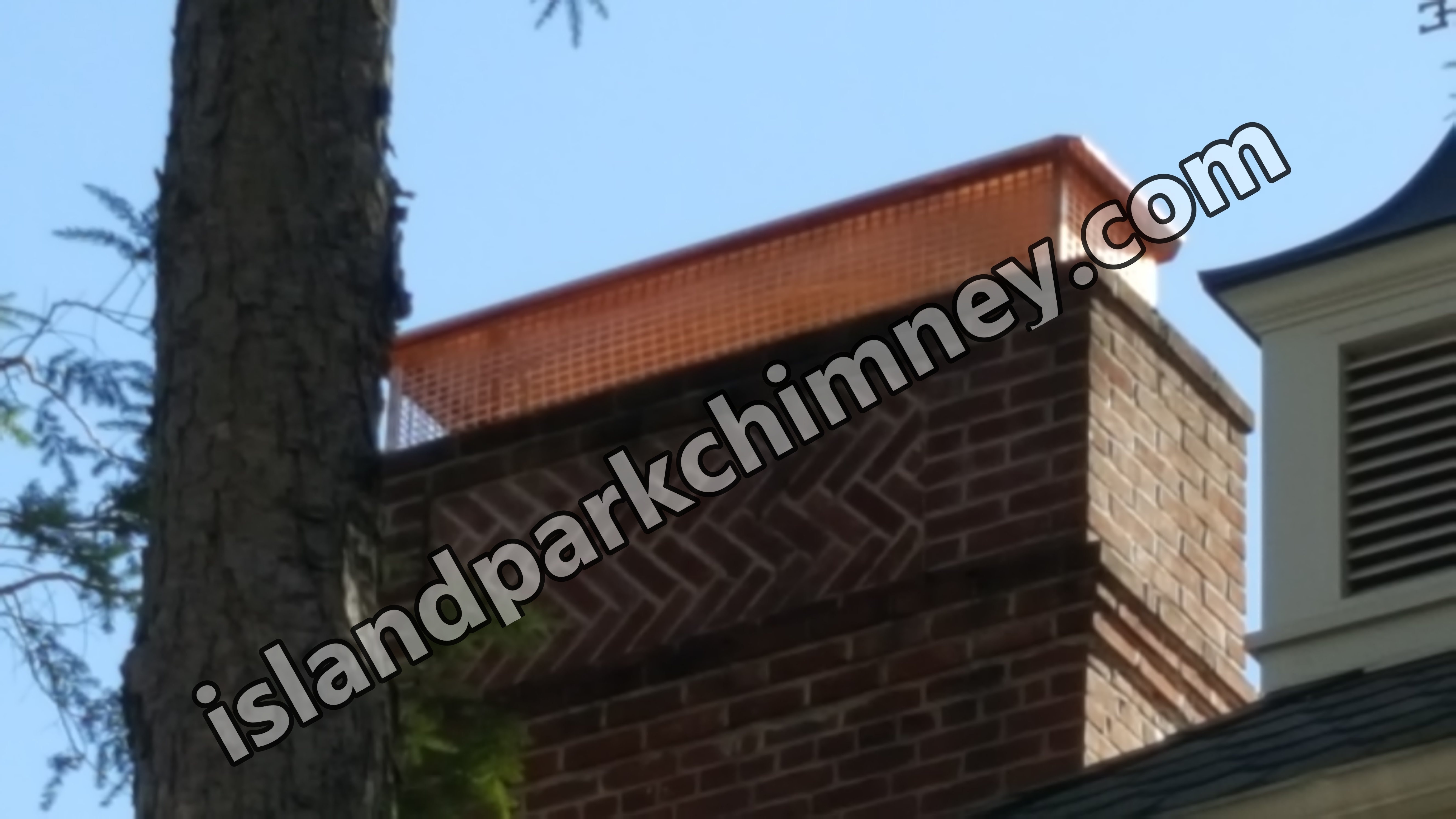 New stainless steel chimney cap installed in Island Park, NY